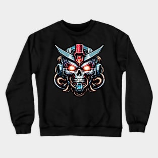 Biomech Skull S01 D92 Crewneck Sweatshirt